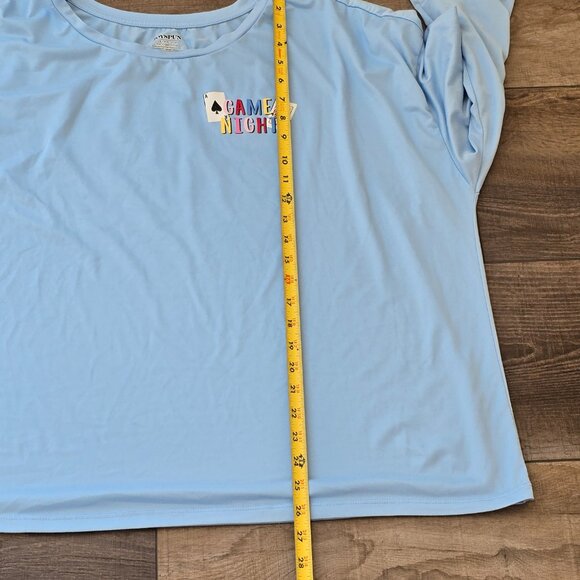 Women's Long Sleeve Tee and Jogger Pajama Set, Size: 2X 18W-20W - Picture 7 of 14